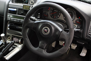 MINE'S LEATHER STEERING WHEEL FOR NISSAN SKYLINE GT-R BNR34 MINES-00165