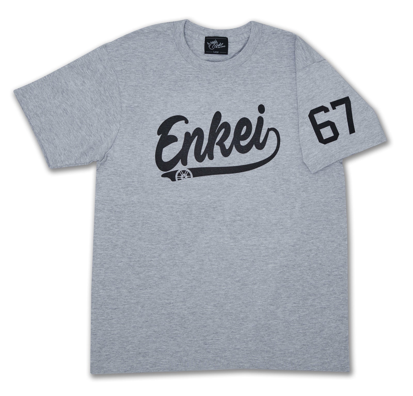 ENKEI BASEBALL TEE L GRAY T-SHIRT ENKEI-01675