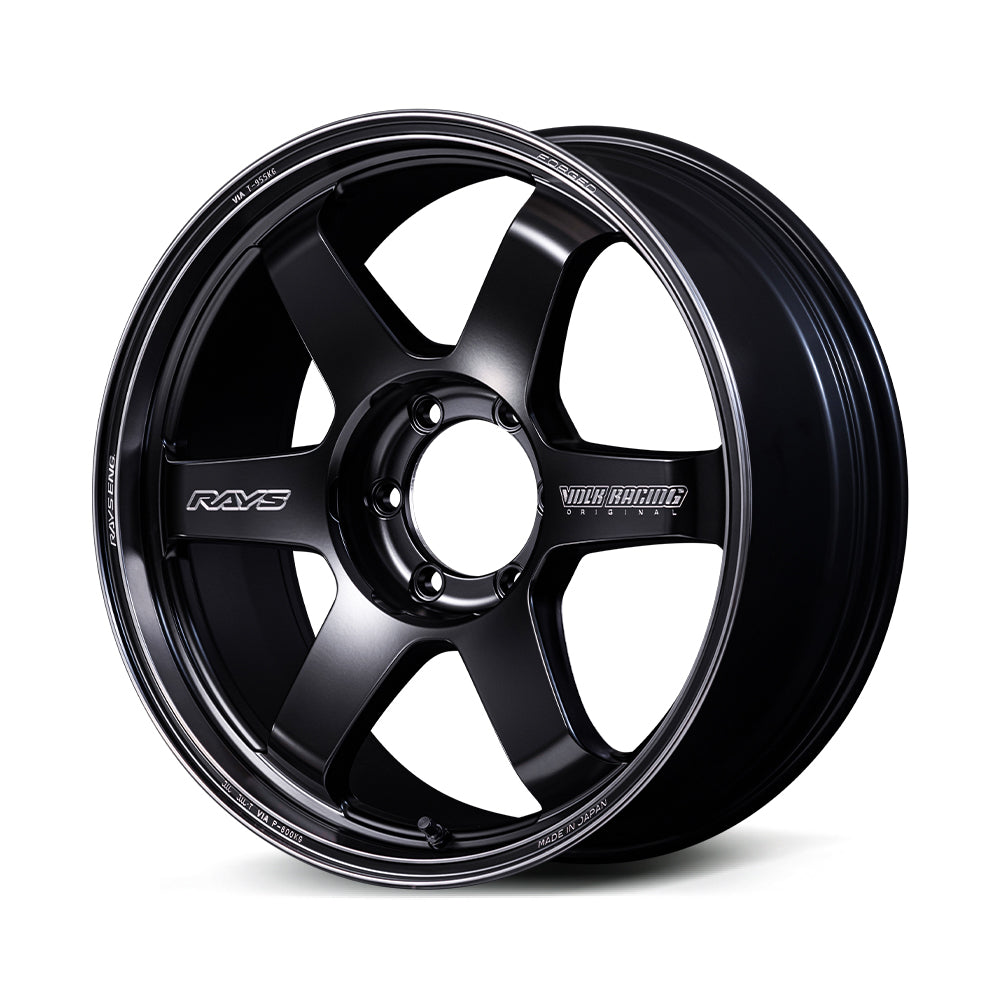 RAYS VOLK RACING TE37 ULTRA LARGE P.C.D. BLACK SHADOW LTD. 18X8J +0 6X139.7 MATTE TRANSLUCENT BLACK (PH) 02218800016PH