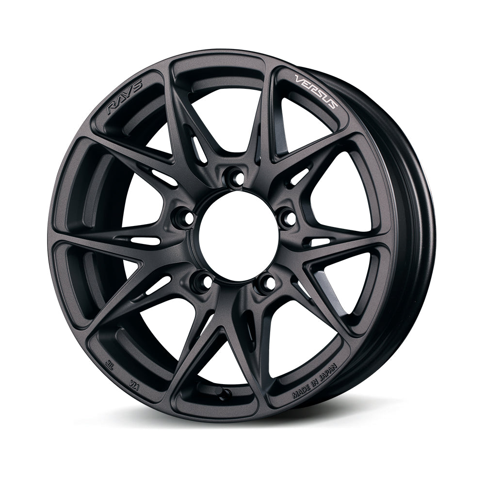 RAYS VERSUS VV21SX 5 HOLE MODEL 16X6J +5 5X139.7 MATTE SUPER DARK GUNMETAL (APJ) 12266600515APJ