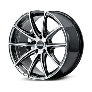 RAYS VERSUS VV25R 19X9.5J +32 5X114.3 DIAMOND CUT SIDE JET BLACK (YAJ) 12299953295YAJ