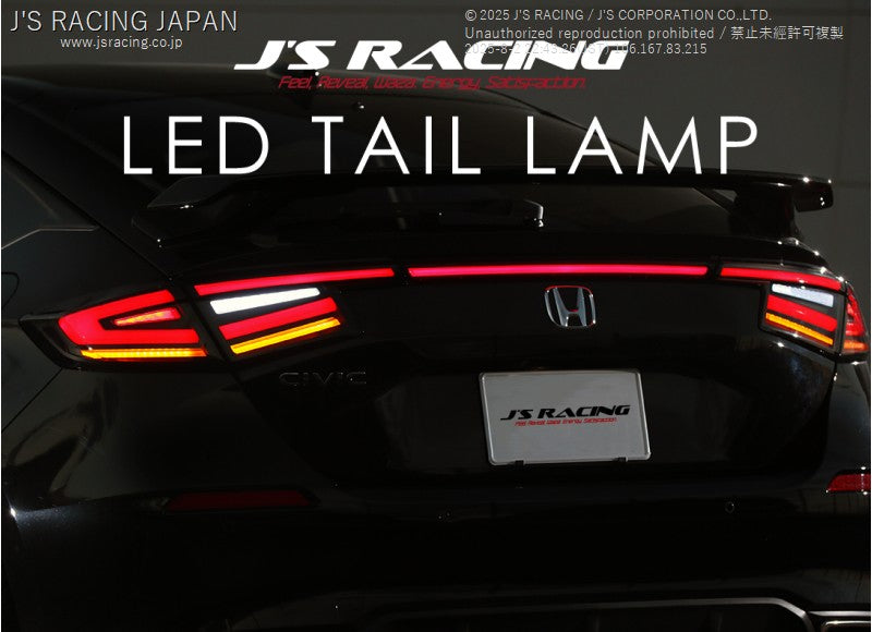 J'S RACING LED TAIL LAMP KIT RED FOR HONDA CIVIC HONDA CIVIC FL5 LTK-L5-RD