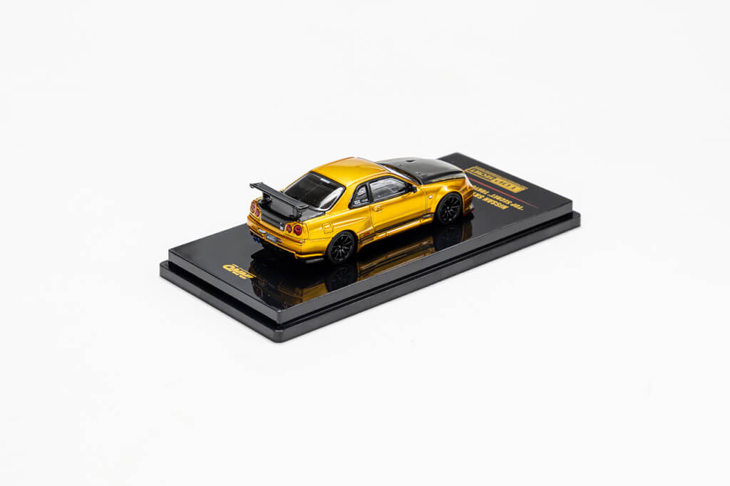 TOP SECRET 1 64 INNO MODELS R34GT-R TOP SECRET TOKYO AUTO SALON 2024 GOLD FOR  TOP-SECRET-00279