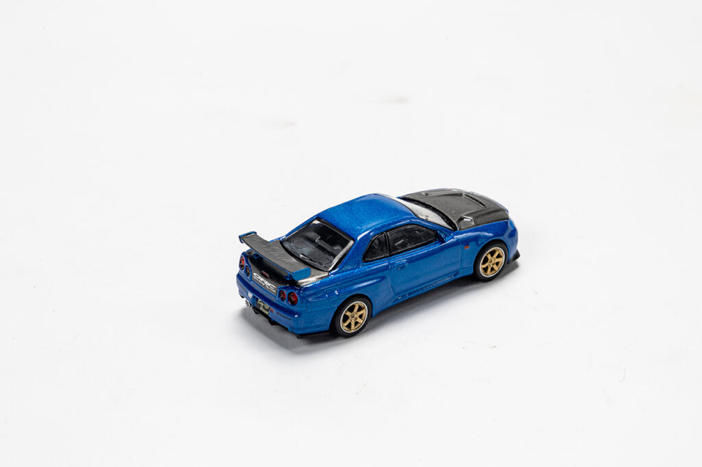 TOP SECRET 1 64 MINI GT TOP SECRET R34GT-R BLUE FOR  TOP-SECRET-00278