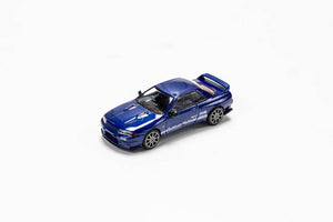 TOP SECRET MINI GT 1 64 VR32 GT-R BLUE FOR  TOP-SECRET-00275