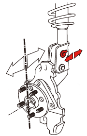 SWK SUZUKI WORKS KURUME CAMBER ADJUSTMENT BOLT FOR SUZUKI SWIFT SPORT ZC33S 81250