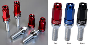 KYO-EI KICS LEGGDURA RACING BOLT ZS44 (16PCS + 4LOCKS) RED M14×P1.5 FOR  ZS44-3028R