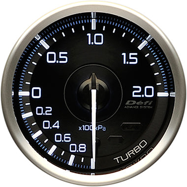 DEFI GAUGE METER ADVANCE A1 TURBO 60MM -100KPA TO +200KPA DF14801