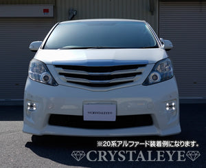 CRYSTAL EYE LED FOG LAMPS AND LED DAYTIME RUNNING LIGHTS FOR TOYOTA ESTIMA 50 AERAS KOUKI E023FG