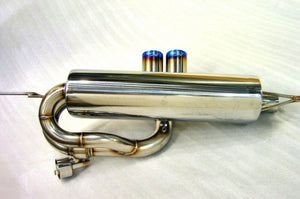 KREISSIEG CAT-BACK F1 SOUND VALVETRONIC EXHAUST SYSTEM TITANIUM FLOATING CURL TAIL SANDBLASTED KSG LOGO MARK FOR LOTUS EXIGE LTEX-03-TITANIUM