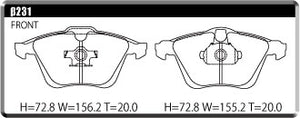 ACRE REAL RACING BRAKE PAD FRONT FOR AUDI S4 S4 AVANT B6 B7 4.2 SEDAN 8EBBKF β231-REAL-RACING