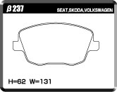 ACRE FORMULA700C BRAKE PAD FRONT FOR VOLKS WAGEN POLO 9N 1.8 GTI 9NBJX β237-FORMULA700C