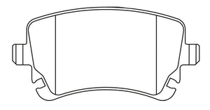 ACRE REAL RACING BRAKE PAD REAR FOR AUDI A7 SPORTBACK 2.0 TFSI QUATTRO FR.4POT 4GCYPC β245-REAL-RACING