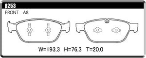 ACRE FORMULA800C BRAKE PAD FRONT FOR AUDI A8 A8 HYBRID 4H 4.0 TFSI QUATTRO 4HCEUF 4HCTGF β253-FORMULA800C