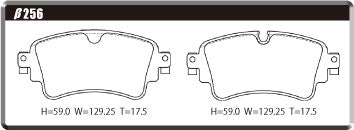 ACRE FORMULA700C BRAKE PAD REAR FOR AUDI S5 S5 CABRIOLET S5 SPORTSBACK B8 3.0 COUPE CABRIOLET SPORTBACK F5CWGF F5CWGC F5CWGL β256-FORMULA700C