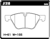 ACRE RACING PRO BRAKE PAD FRONT FOR BMW 5 SERIES E60 SEDAN E61 WAGON 525I INCLUDING TOURING NA25 DT25 DS25 NG25 β318-RACING-PRO