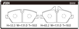 ACRE FORMULA800C BRAKE PAD FRONT FOR BMW 1 SERIES E87 118I UF18 β324-FORMULA800C