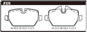 ACRE RACING PRO BRAKE PAD REAR FOR BMW MINI R60 CROSSOVER 1.6 COOPER-S ALL4 INCLUDED ZC16 ZC16A β325-RACING-PRO