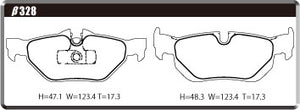 ACRE RACING PRO BRAKE PAD REAR FOR BMW 3 SERIES E90 323I VB23 β328-RACING-PRO