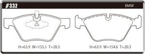 ACRE RACING PRO BRAKE PAD FRONT FOR BMW 3 SERIES E92 325I COUPE KE25 β332-RACING-PRO