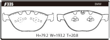 ACRE FORMULA800C BRAKE PAD FRONT FOR BMW 6 SERIES E63 M6 EH50 β335-FORMULA800C