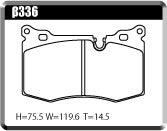 ACRE FORMULA800C BRAKE PAD FRONT FOR BMW MINI R57 CONVERTIBLE 1.6 JCW FR.4POT MSJCW β336-FORMULA800C
