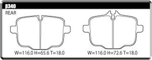 ACRE RACING PRO BRAKE PAD REAR FOR BMW 6 SERIES F13 COUPE 640I FR.Φ348-T36 ROTOR LW30C β340-RACING-PRO