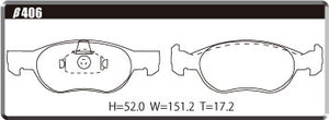 ACRE DUSTLESS REAL BRAKE PAD FRONT FOR FIAT PUNT 1.2 SPEED GEAR 188A5 β406-DUSTLESS-REAL