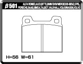 ACRE EUROSTREEET BRAKE PAD REAR FOR VOLVO V60 2.3 T5 8B5234W β501-EUROSTREEET
