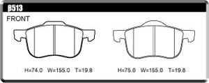 ACRE DUSTLESS REAL BRAKE PAD FRONT FOR VOLVO S80 2.5 3.0 T6 3.2 4.4V8 ALLMODEL. AB6324 AB5254 AB6304T AB8444 β513-DUSTLESS-REAL