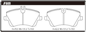 ACRE PC3200 BRAKE PAD FRONT FOR MERCEDES BENZ SLK R171 3.0 SLK280 171454 β609-PC3200