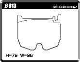 ACRE FORMULA800C BRAKE PAD FRONT FOR MERCEDES BENZ E-CLASS W211 WAGON 5.5 E55 AMG FR 8POT RR 4POT 211276 β613-FORMULA800C