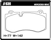 ACRE ZZC BRAKE PAD FRONT FOR MERCEDES BENZ S CLASS W221 SERIES W221 3.5 S350 BLUE EFFICIENCY 221057 β636-ZZC