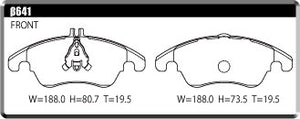 ACRE PC3200 BRAKE PAD FRONT FOR MERCEDES BENZ C-CLASS 204 W204 SEDAN C300 AVANTGARDE 204054 β641-PC3200