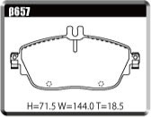 ACRE PC3200 BRAKE PAD FRONT FOR MERCEDES BENZ GLA 1.6 GLA180 156942 β657-PC3200