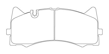 ACRE DUSTLESS REAL BRAKE PAD FRONT FOR MERCEDES BENZ C-CLASS 205 S205 WAGON C63 AMG 205286 β661-DUSTLESS-REAL