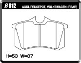 ACRE EUROSTREEET BRAKE PAD FRONT FOR RENAULT TWINGO TWINGO II 1.2 BASE MODEL ND4F β812-EUROSTREEET