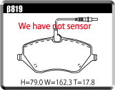 ACRE DUSTLESS REAL BRAKE PAD FRONT FOR CITROEN C6 3.0 V6 X6XFV β819-DUSTLESS-REAL