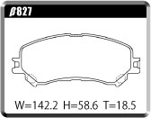 ACRE RACING PRO BRAKE PAD FRONT FOR RENAULT GRAND SONIC 2.0 JMF4 β827-RACING-PRO