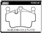 ACRE DUSTLESS REAL BRAKE PAD REAR FOR PORSCHE 911 997MA 3.8 CARRERA S CARRERA 4S TARGA 4S 997MA101 β902-DUSTLESS-REAL