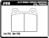 ACRE REAL RACING BRAKE PAD FRONT FOR PORSCHE 911 930 3.2 CARRERA TARGA 9114 β910-REAL-RACING