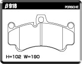 ACRE ZZC BRAKE PAD FRONT FOR PORSCHE 911 997 3.6 GT3 GT3 RS *PCCB ROTOR CANNOT BE INSTALLED 99776 β918-ZZC