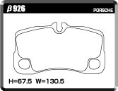 ACRE REAL RACING BRAKE PAD REAR FOR PORSCHE 911 997 3.6 GT2 99770S β926-REAL-RACING