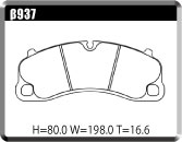 ACRE REAL RACING BRAKE PAD FRONT FOR PORSCHE 911 991MA 3.8 TURBO* TURBO S NOT AVAILABLE 991MA171 β937-REAL-RACING