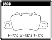 ACRE DUSTLESS REAL BRAKE PAD REAR FOR PORSCHE 911 991H 991J 3.8 TURBO TURBO S 991H2 991J2 β938-DUSTLESS-REAL