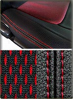 GARAGE ACTIVE ORIGINAL SEAT COVER BLACK RED FOR NISSAN SKYLINE GT-R BNR32 GARAGE-ACTIVE-00011