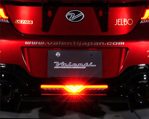 VALENTI JEWEL LED BACK FOG LAMP REVO RED LENS GLOSS BLACK FOR TOYOTA 86 ZN8 SUBARU BRZ ZD8 BFT86GRZ-RG-1