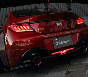 VALENTI JEWEL LED BACK FOG LAMP REVO RED LENS GLOSS BLACK FOR TOYOTA 86 ZN8 SUBARU BRZ ZD8 BFT86GRZ-RG-1