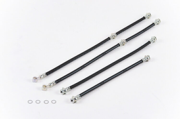 SHOWA GARAGE LONG BRAKE HOSE FOR 3 INCH UP 1 SET FOR SUZUKI JIMNY JB74  S00637