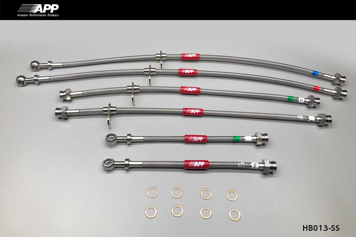 APP BRAKE LINE SYSTEM STAINLESS FITTING FOR HONDA ODYSSEY RA6 RA7 RA8 RA9 HB013-SS